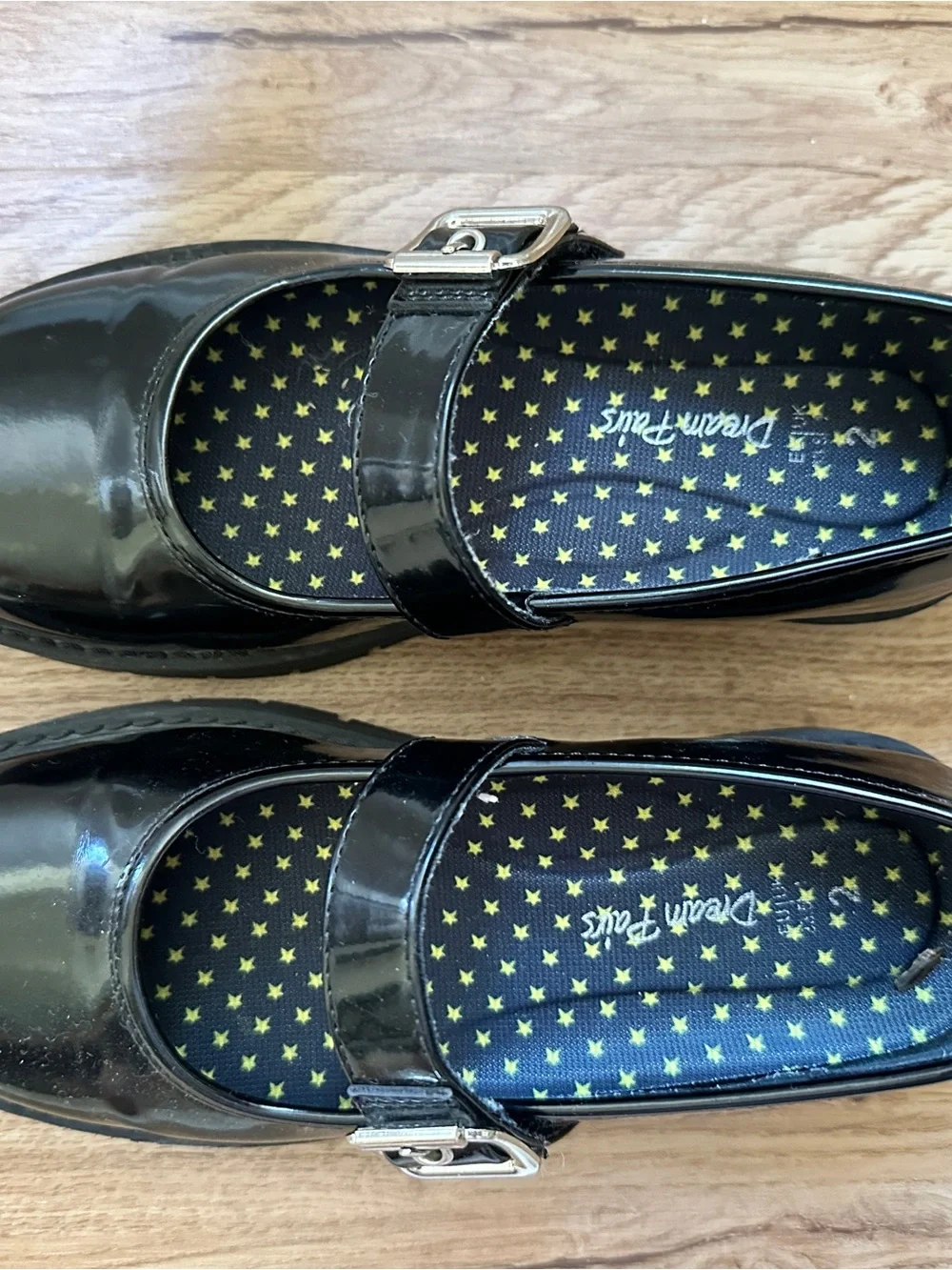 Dream Paris Girls' Black Mary Jane’s
